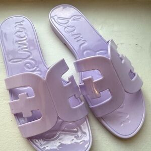 Sam Edelman Lavender Slide Jelly Sandals